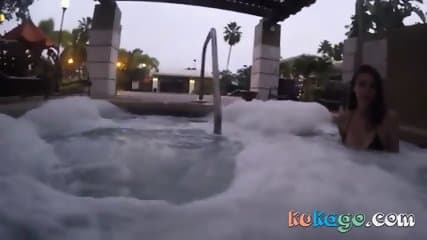 Sex in the shower with facial