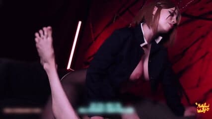 Mollyredwolf cosplay nobara dando a buceta bem apertada e molhadinha