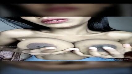 Skinny girl big boobs show