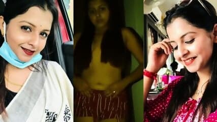 Desi Cute & Beautiful Horny Naughty Girlfriend Sexy Homemade Dress Strip Full Nude