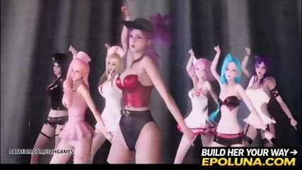 Brown Eyed Girls - Abracadabra Hot Kpop Dance Ahri Akali Kaisa Lux Jinx Caitlyn 4K 60FPS