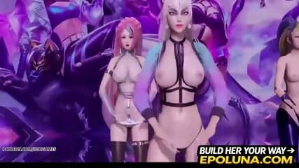 T ara- Sexy Love Kpop Hot Striptease Ahri Akali Kaisa Evelynn Seraphine KDA 4K 60FPS