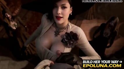 Resident Evil Lady Dimitrescu cosplay Jerking you off Â¦ Uncensored Hentai AI generated