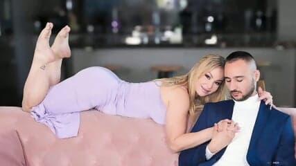 katalina kyle curvy blonde is new neighbor.