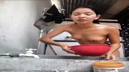 Latina shower cam show