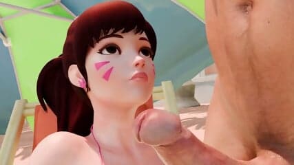 Over watch mercy cumslut ai generated