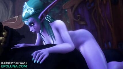 Tauren and Tyrande Whisperwind Big Tits Cowgirl - Warcraft