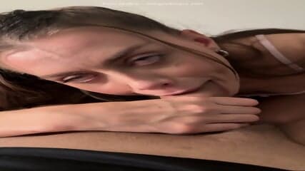 Selena Love Sucks Her Tinder's Date Cock