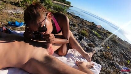 Public Beach Barebacking