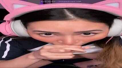 Rae Lil Black Takes Her Tits Out And Sucks On A Dildo