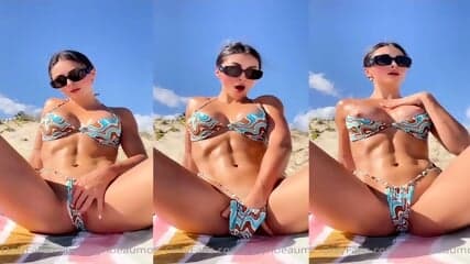 caryn beaumont 100 beach finger fuck squirt   ijklbc