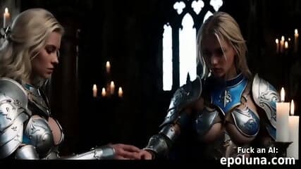 enticing ai generated movie with an amazonian female warrior