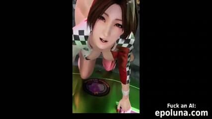 hot compilation of 3d animated mai shiranui sucking and riding a huge cock