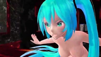 MMD Alluring Pink Locks Babe Pierced Hard nips and Slit GV00081