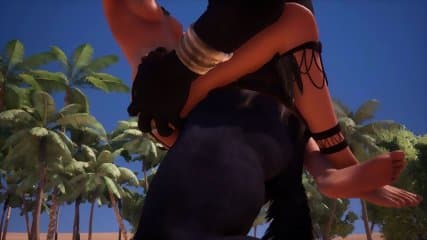 Queen Gabrielle fucked by a monster