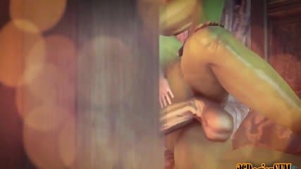 Blonde haired slut gets fucked by visitors