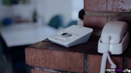 Busty milf touching her pussy while having a shower