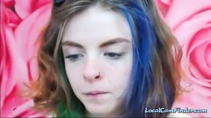 Her Name ? sweet girl tattooes masturbates on cam