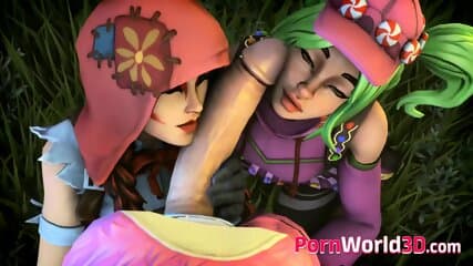 Games Characters with Smooth Pussies is Used as a Sex Slaves