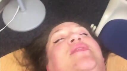 Redbone taking wood at work