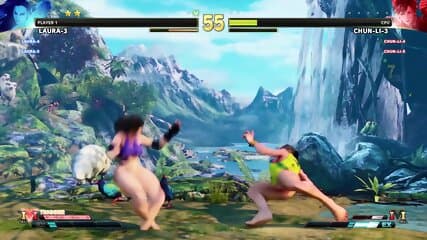 Bottomless Fighter - Team Match: Laura vs Chun Li (Progressive NSFW)