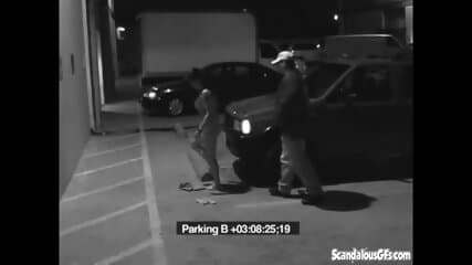 Security Blowjob by Hot Babe Caught on CCTV