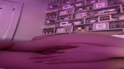 Fingering in purple light