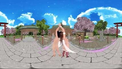 DOA VR Hitomi & Neotengu Dancing Naked CGI