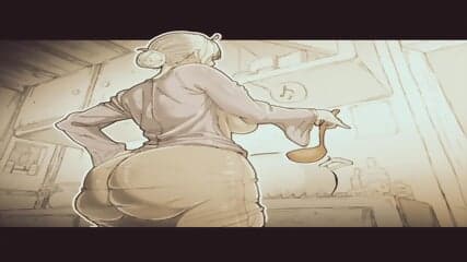 Doraemon: Day in the country with silver-haired woman with big ass